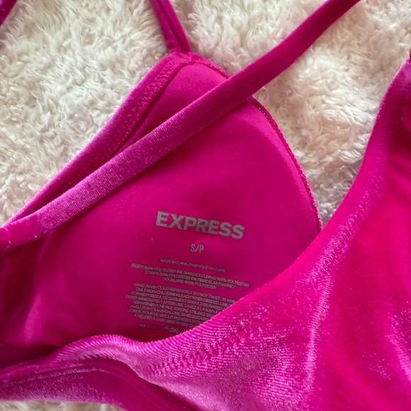 Velvet Express Bikini Set Fuchsia Pink Top Small Bottom Medium WORN ONCE - Picture 7 of 11